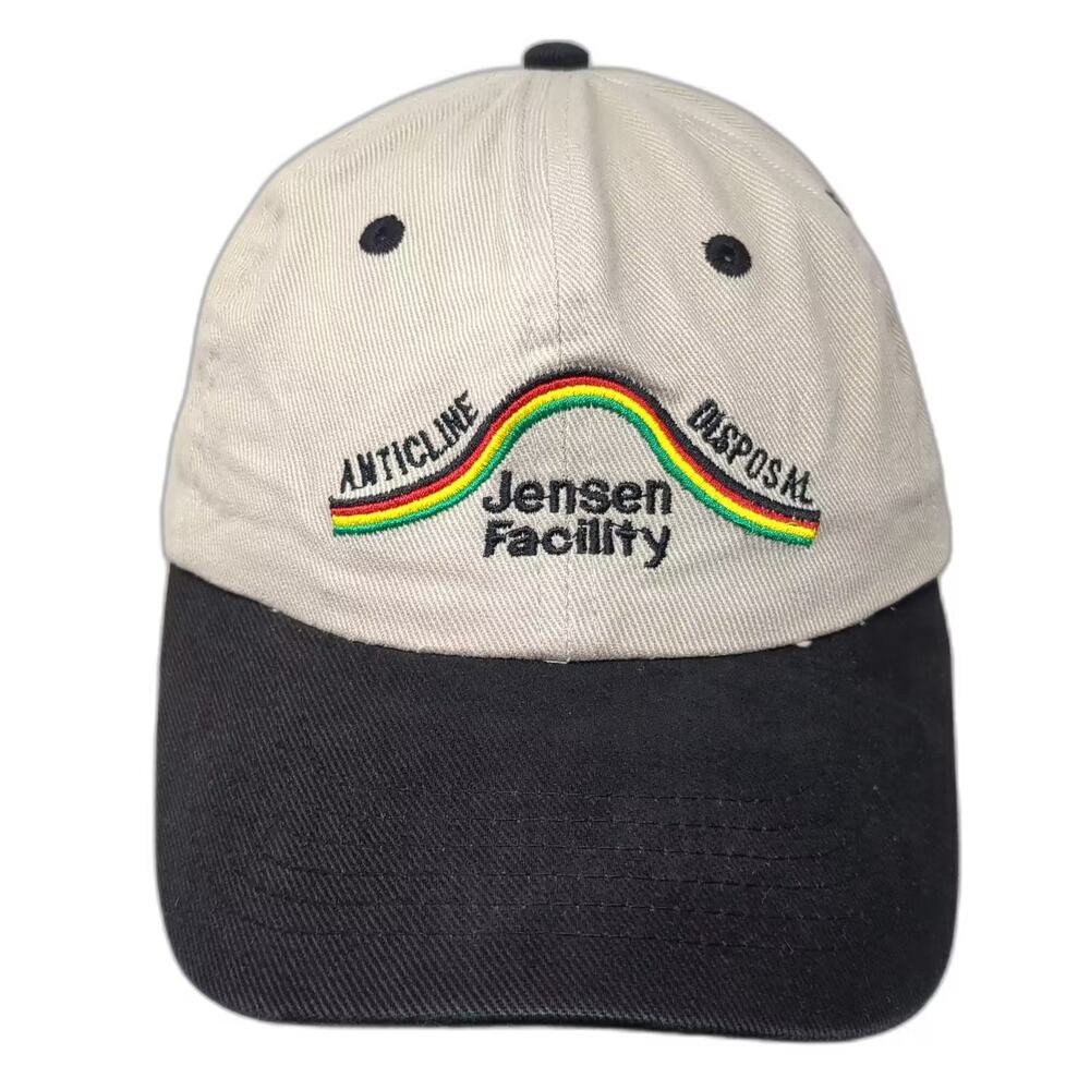 Falcon Beige Black Baseball Cap One Size Anticline Disposal Jensen Facility Hat